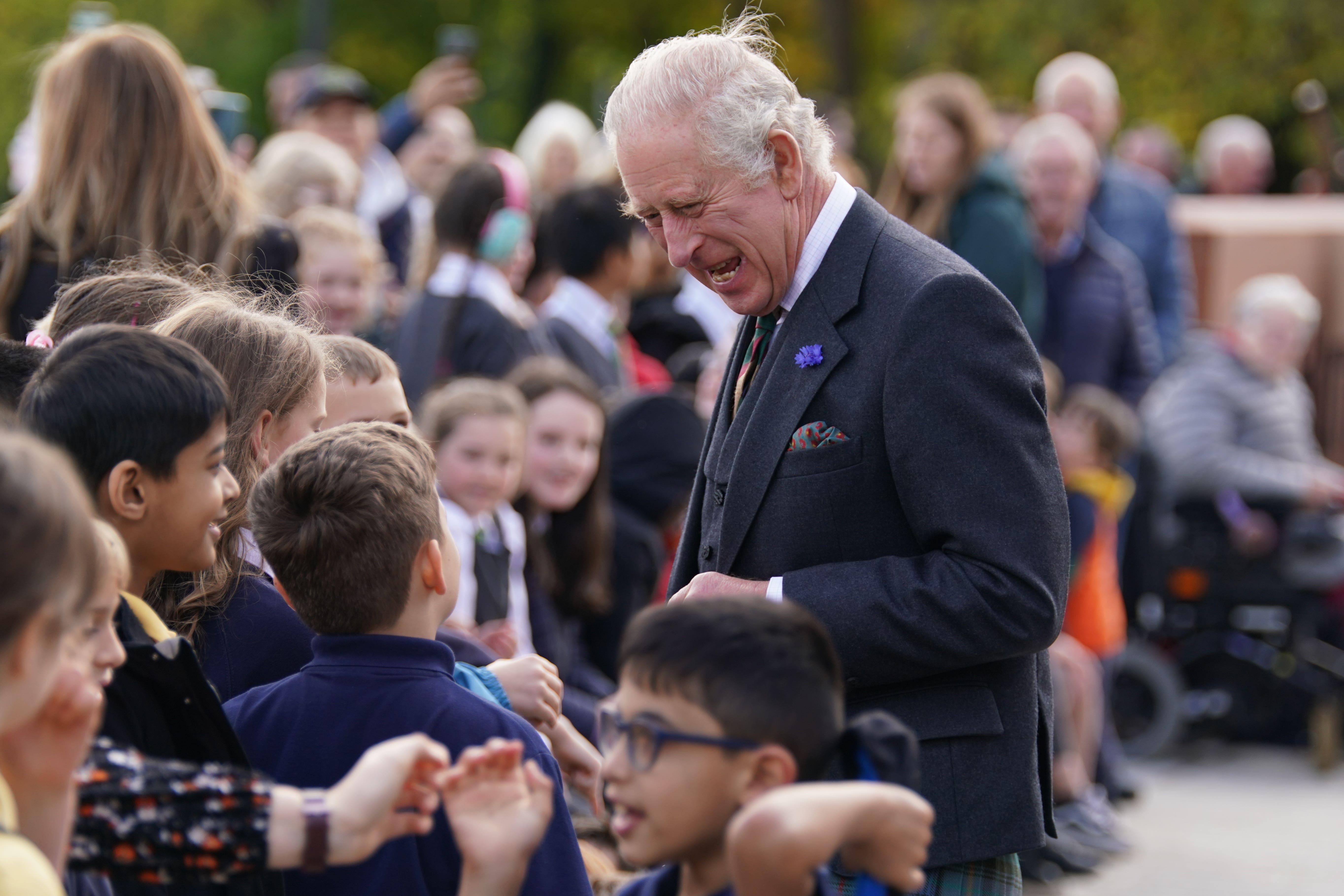 The King will meet refugee families on a visit to Aberdeen on Monday. (Andrew Milligan/PA)