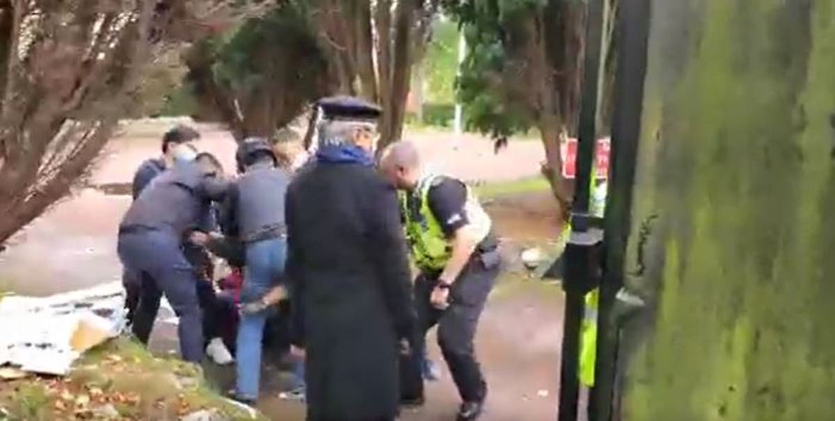 UK police enter Chinese consulate in Manchester to rescue protester dragged inside and beaten by staff