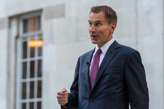<p>Jeremy Hunt was appointed as the new UK chancellor on Friday</p>