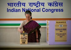 India's Congress begins vote to elect new party president