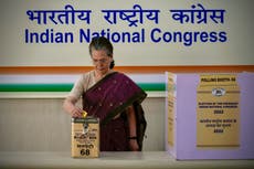 India's Congress begins vote to elect new party president