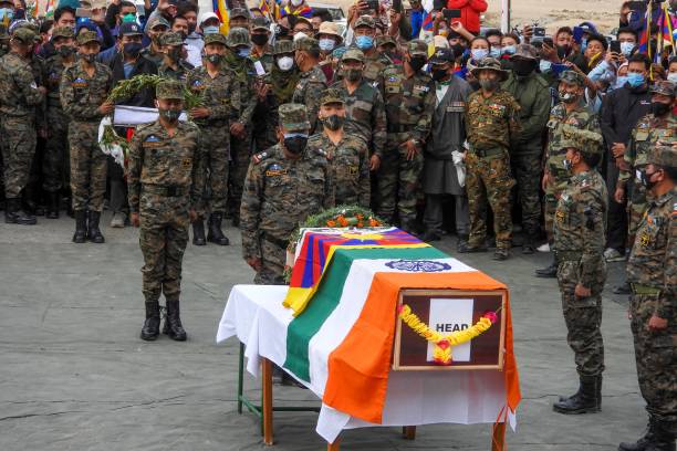 A Indian soldier killed during clashes between Indian and Chinese troops in 2020 in Ladakh. An unspecified number of Chinese soldiers also died in the clashes