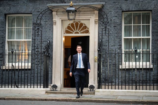 <p>The statement from the new chancellor, Jeremy Hunt, has provided a welcome boost for the battered pound</p>