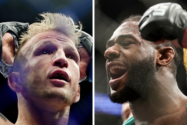 <p>TJ Dillashaw (left) challenges Aljamain Sterling for the UFC bantamweight title</p>