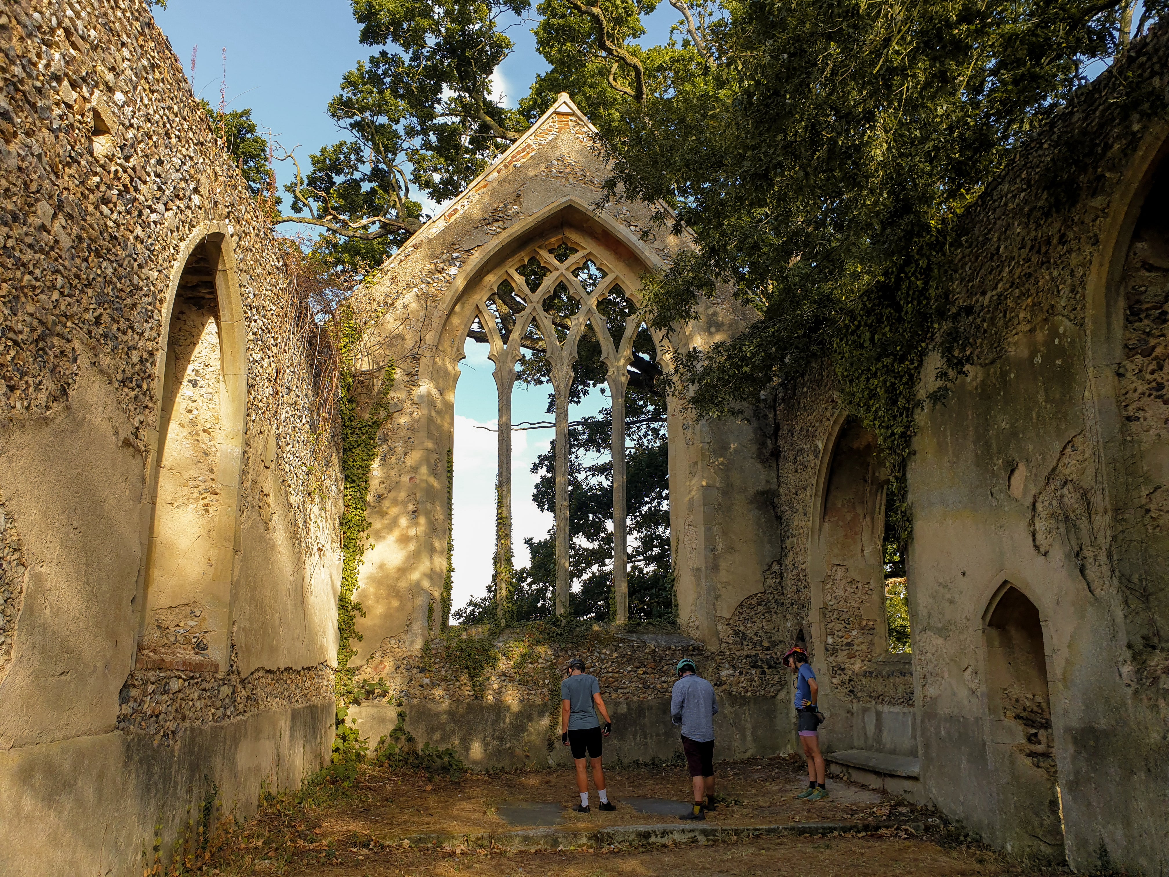 Ruins of an old church enhance the natural landscape