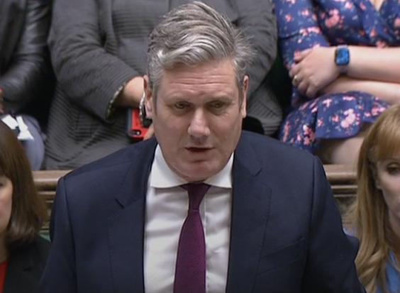 Keir Starmer was critical of Ms Truss’ absence