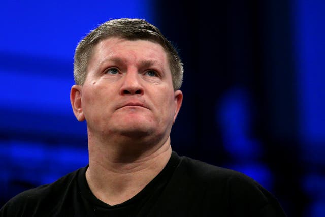 <p>Ricky Hatton returns to the ring in an exhibition against Marco Antonio Barrera</p>