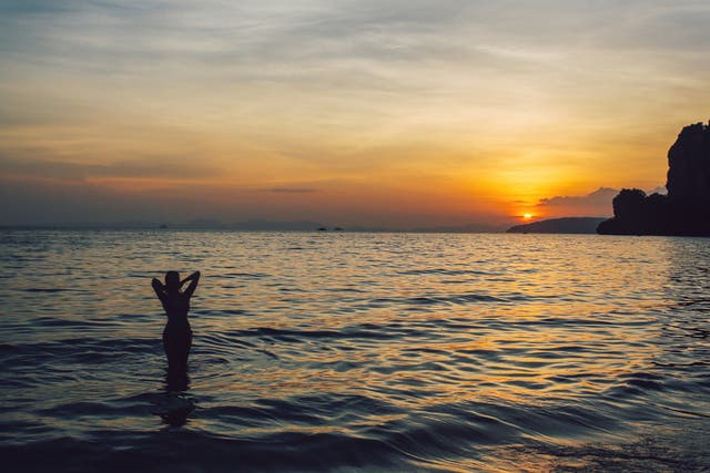 <p>Swimming after the sun goes down hits different</p>