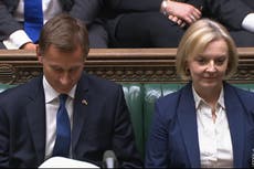 Hunt warns of tough spending decisions to come as he tears up Liz Truss’s plan