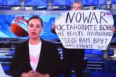 Russian state TV journalist who spoke out against war live on air recounts daring escape from country