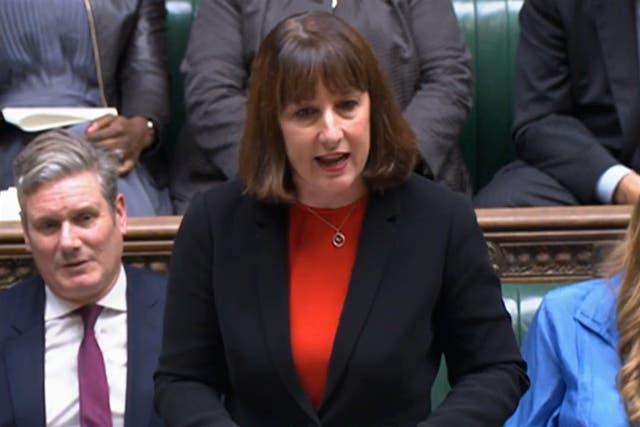 Screen grab of shadow chancellor Rachel Reeves (House of Commons/PA)