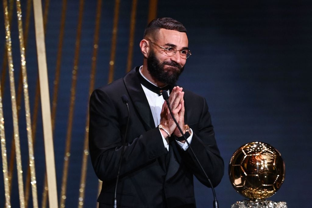 Ballon dOr results LIVE Winners revealed as Karim Benzema beats Sadio Mane and Kevin De Bruyne to award The Independent