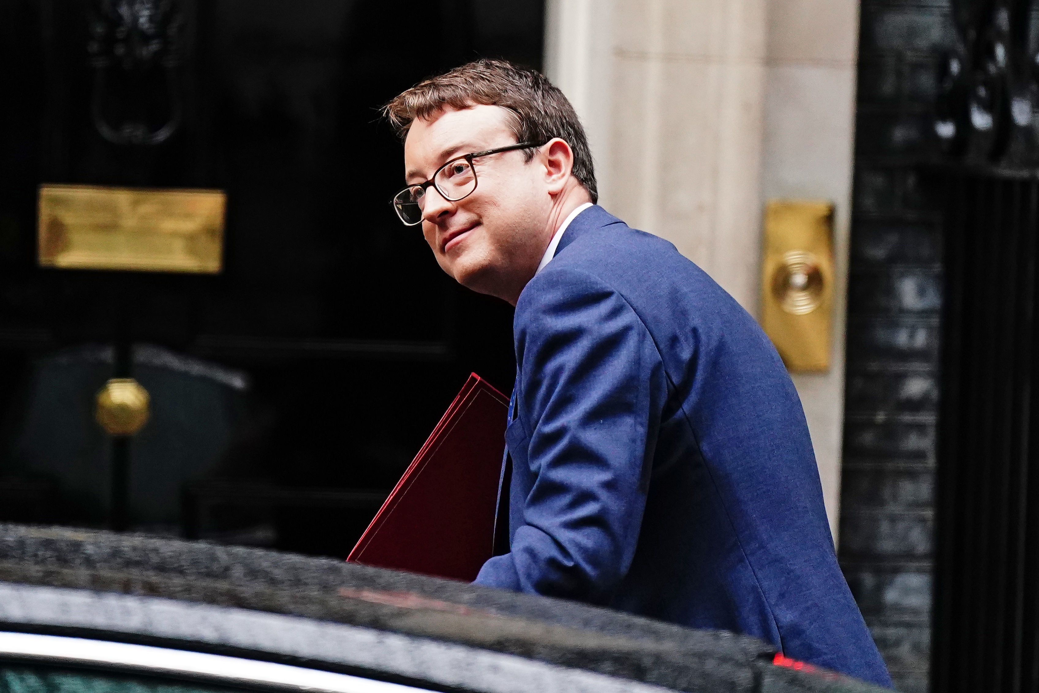 Simon Clarke arriving at Downing Street last month