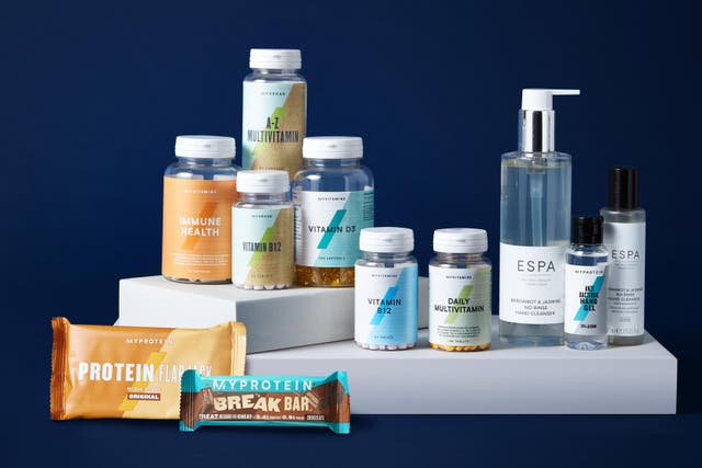 The Hut Group undated handout photo of some of their products. THG has confirmed that Japanese investment giant Softbank has dumped its stock in the company (THG/PA)