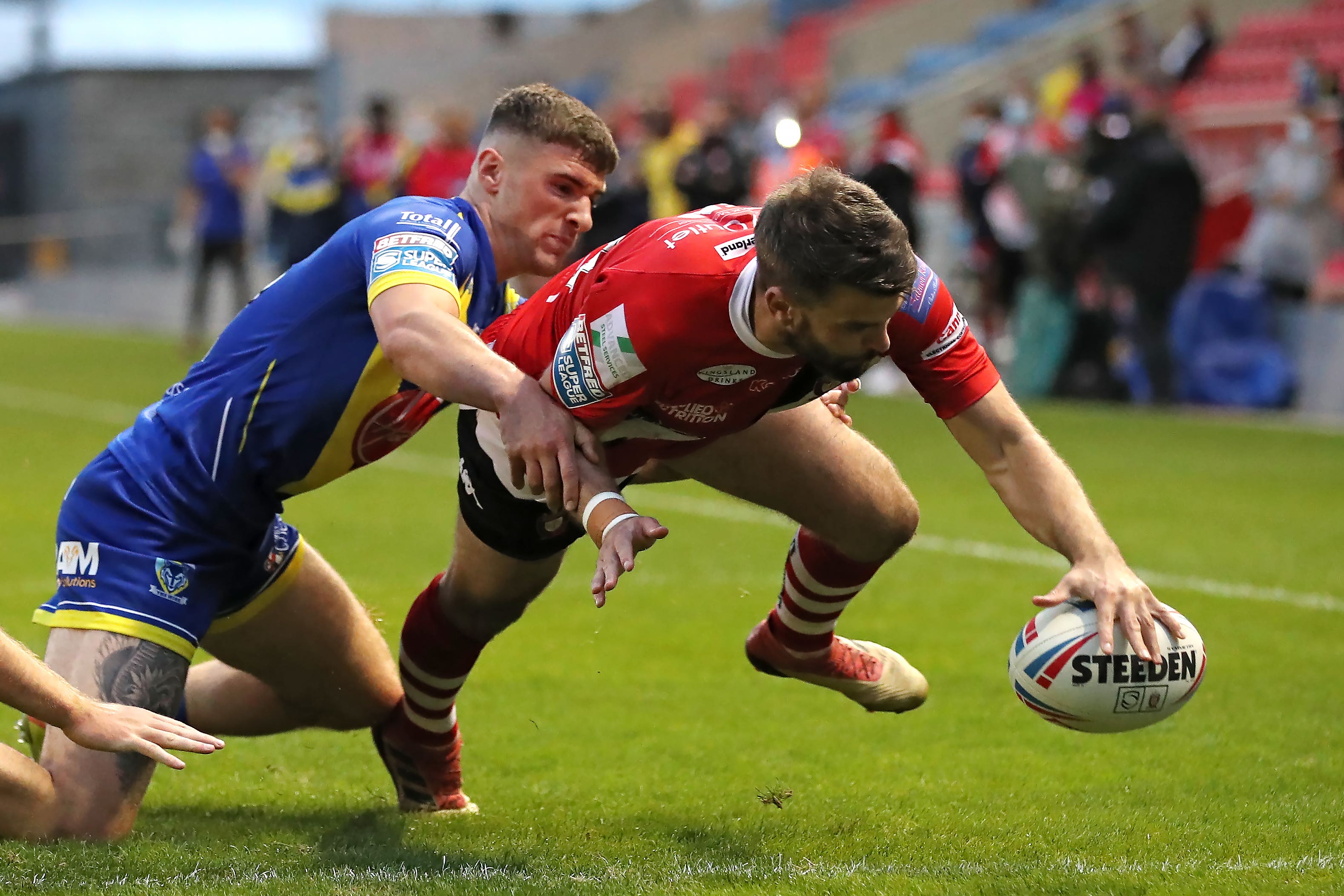 Former Super League star Elliot Kear (right) will lead Wales against the Cook Islands (Martin Rickett/PA)