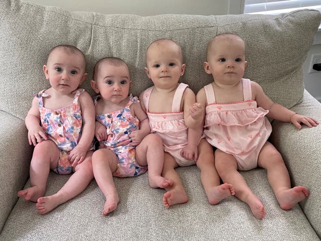 <p>Two sets of twins Lilah Josie and Lennon and Parker</p>