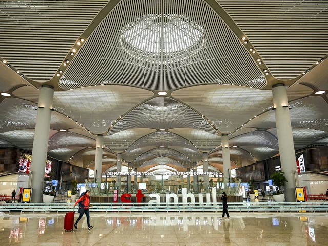 <p>New look: Istanbul airport shortly after opening </p>