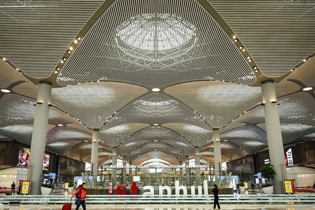 <p>New look: Istanbul airport shortly after opening </p>