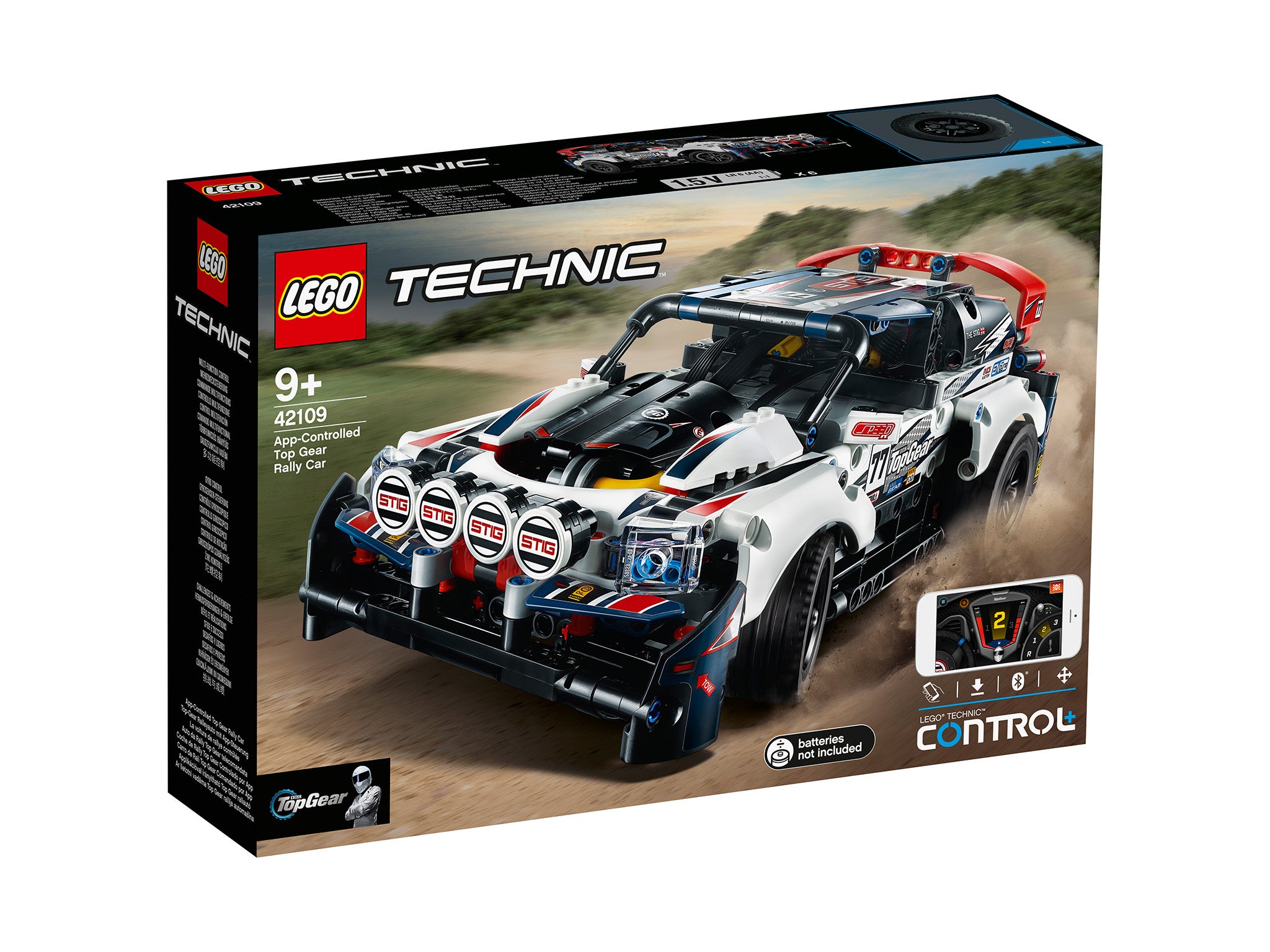 Lego 42109 technic control+ app-controlled Top Gear rally car