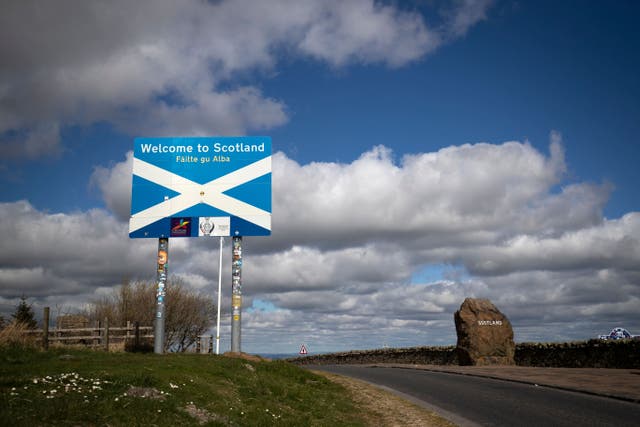 The independence paper published on Monday laid out some detail on borders (Jane Barlow/PA)