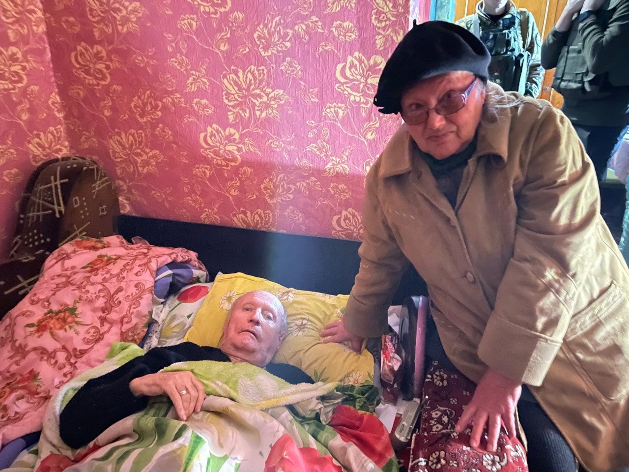 Maya Chickonenko, 75, and her husband Anatoly, 81, are deciding whether to stay in the area or flee Russian bombing once more