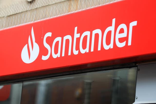Santander has seen a rise in calls from mortgage holders (Mike Egerton/PA)