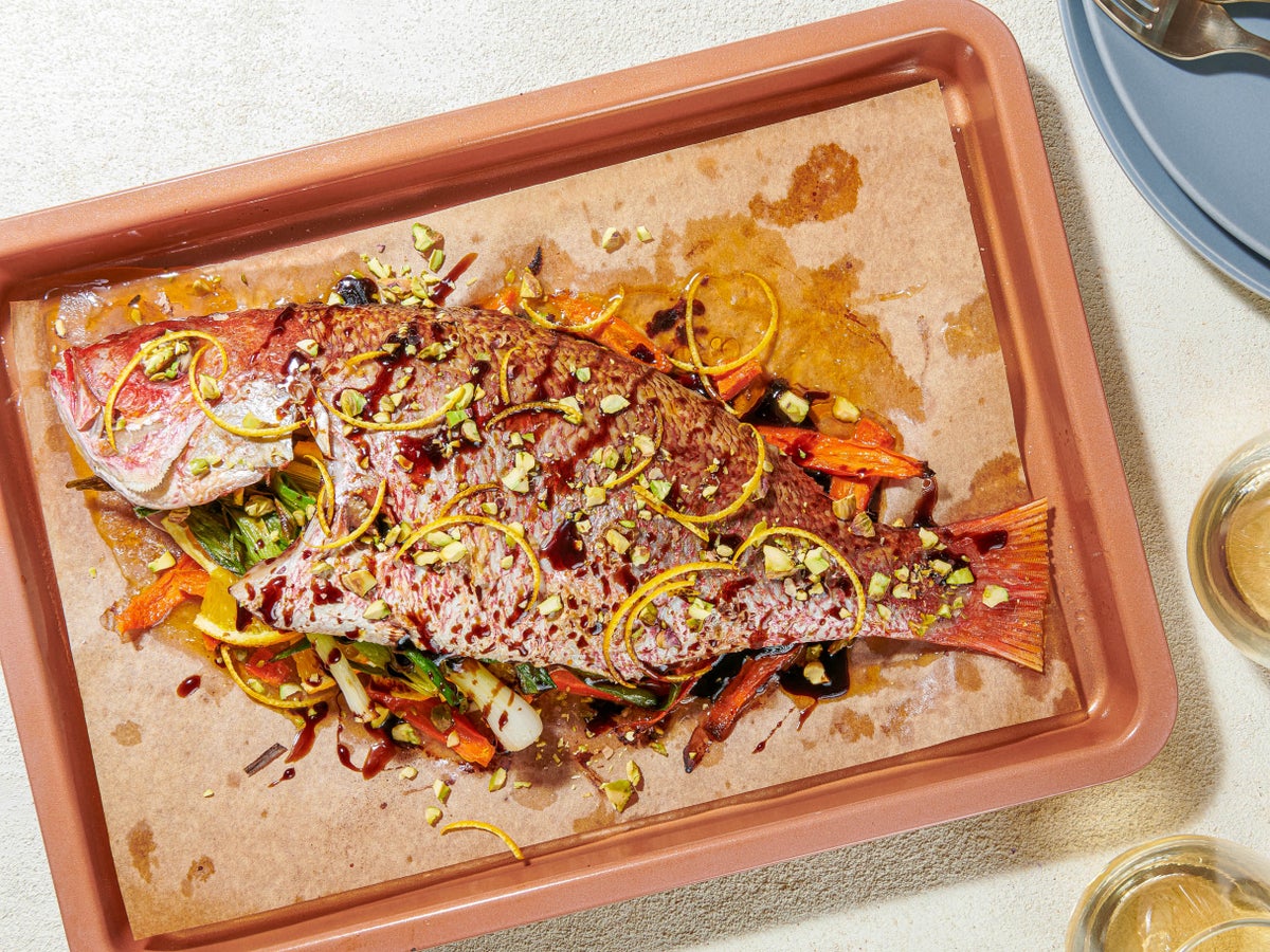 Whole roasted fish is an achievable weeknight feast