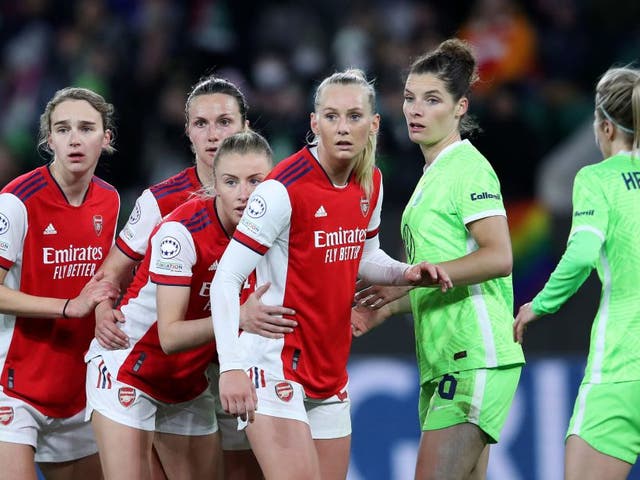 <p>Arsenal were knocked out of the Champions League by Wolfsburg in last season’s quarter-finals </p>