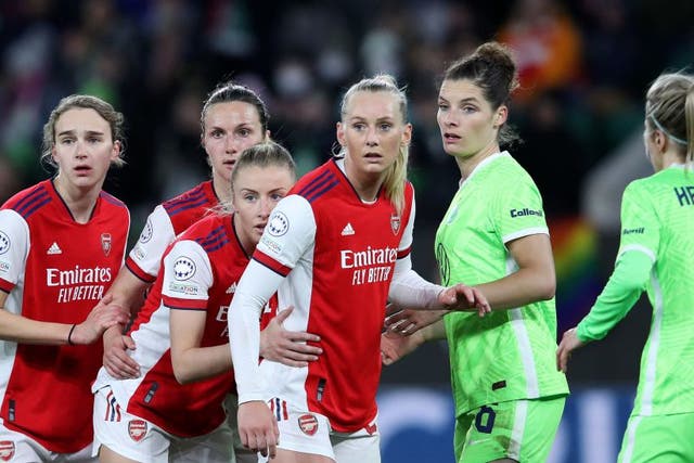 <p>Arsenal were knocked out of the Champions League by Wolfsburg in last season’s quarter-finals </p>