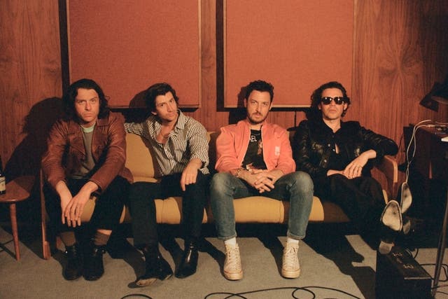 <p>Arctic Monkeys in a promo shot for their new album ‘The Car'</p>