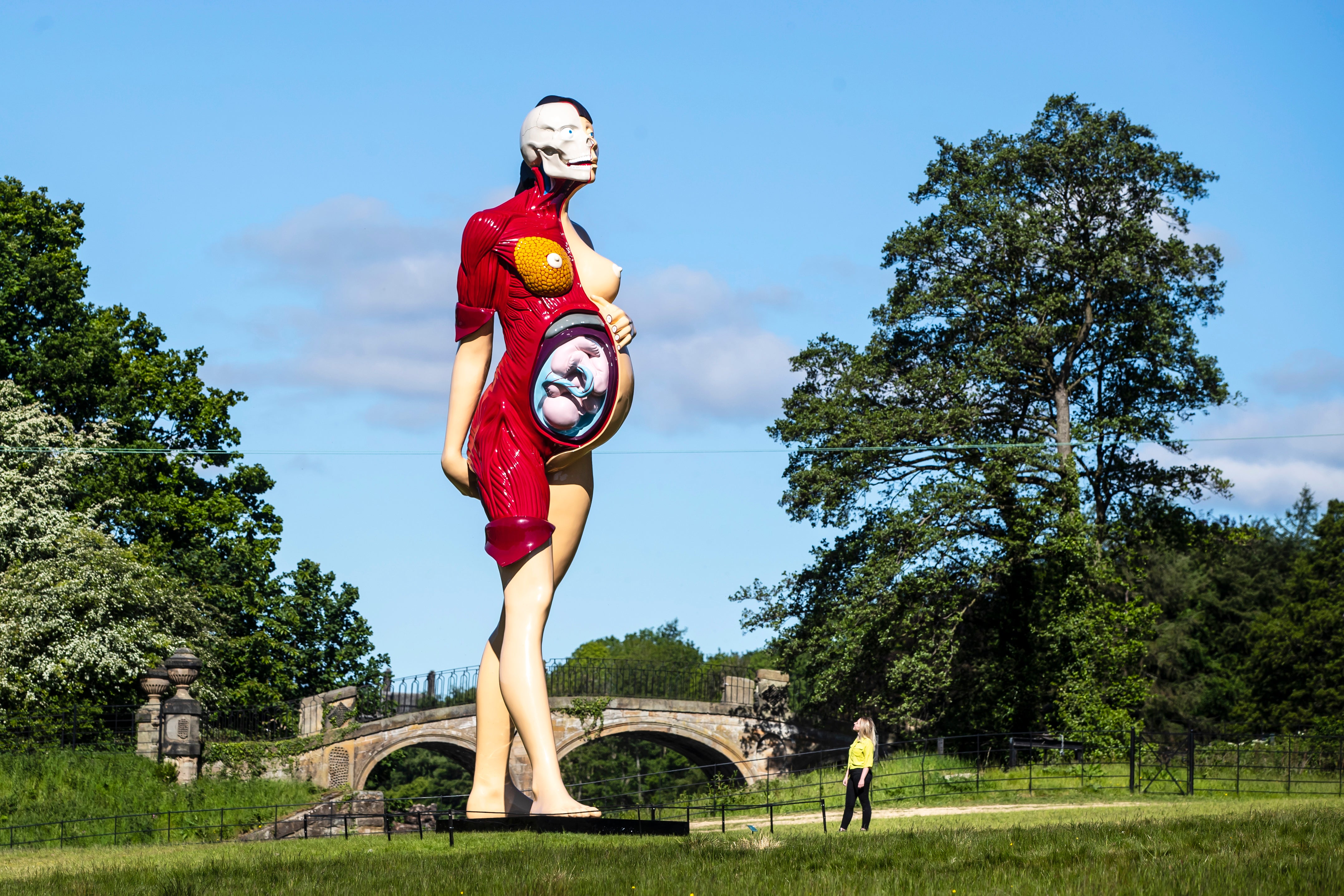 ‘The Virgin Mother’ by artist Damien Hirst at the Yorkshire Sculpture Park