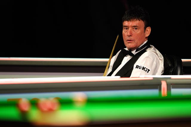 Jimmy White was not happy with the referee in Belfast (Zac Goodwin/PA)