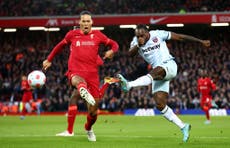 Liverpool vs West Ham predicted line-ups: Team news ahead of Premier League fixture tonight