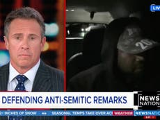 Kanye West shut down by Chris Cuomo as he launches into new antisemitic conspiracy during interview