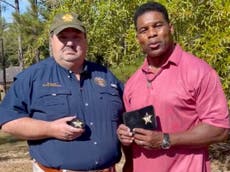 Herschel Walker recruits Georgia sheriff to prove his badge is real