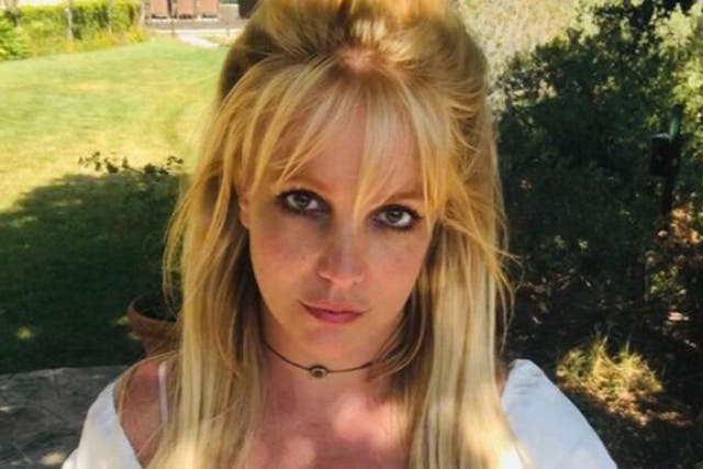 Britney Spears, pictured on Instagram earlier this year