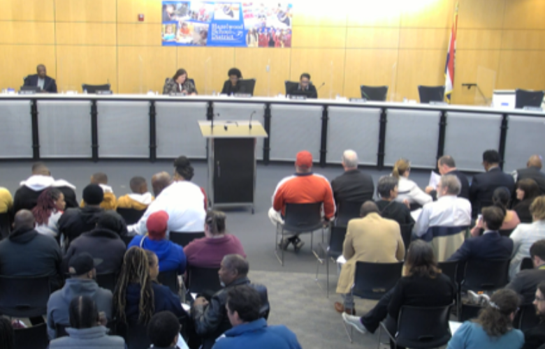 <p>A packed school board meeting was held on Tuesday after radioactive contamination was found at Jana Elementary School in Florissant, Mo</p>