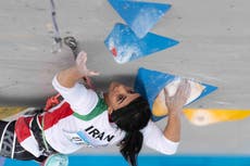 Iran's Elnaz Rekabi, who competed without hijab, in Tehran