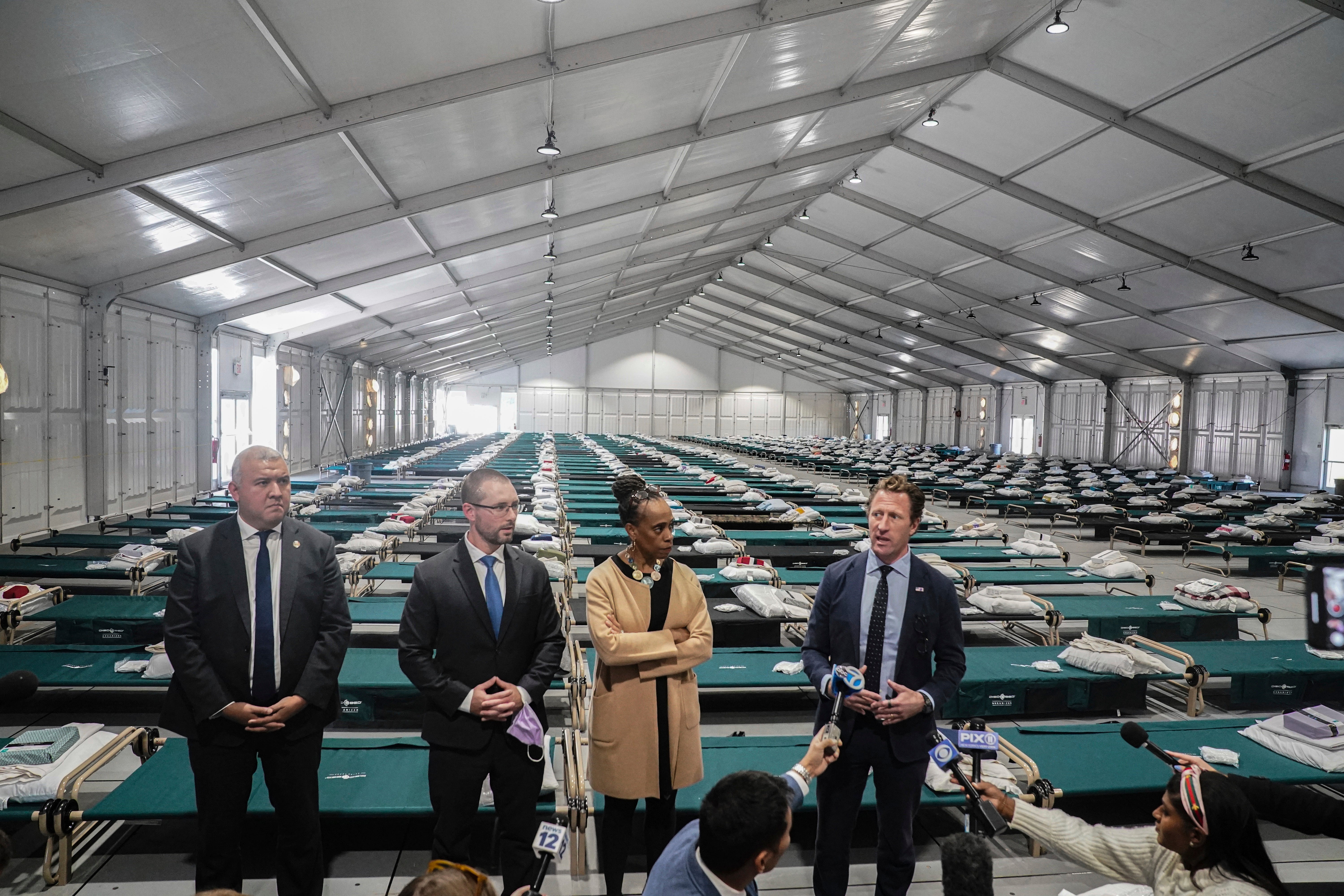 Transporting Migrants-NYC Tents