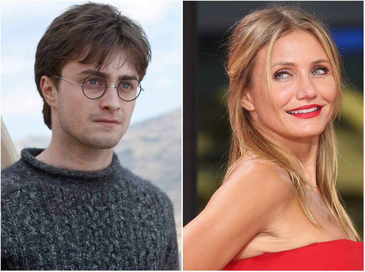 Daniel Radcliffe used Cameron Diaz photo to guide him during Harry Potter flying scenes, says Tom Felton