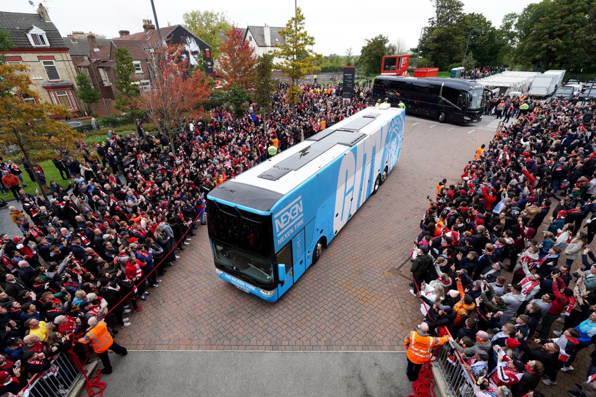 Merseyside Police receive complaint of alleged criminal damage to Man City bus