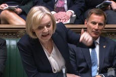 Liz Truss tells hostile Commons ‘I’m a fighter not a quitter’