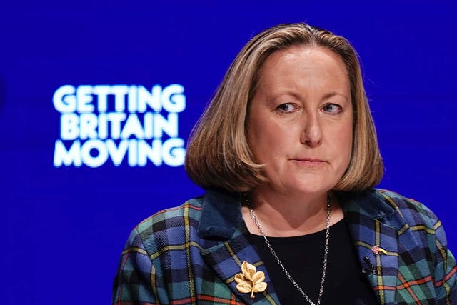 Transport Secretary Anne-Marie Trevelyan has said it is ‘not acceptable’ to stop children getting to school or commuters getting to work during rail strikes (Aaron Chown/PA)