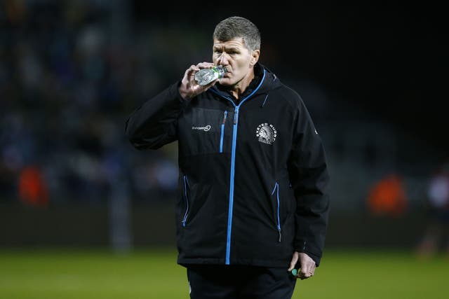 Rob Baxter’s Exeter were set to face Wasps last weekend (Steve Haag/PA)