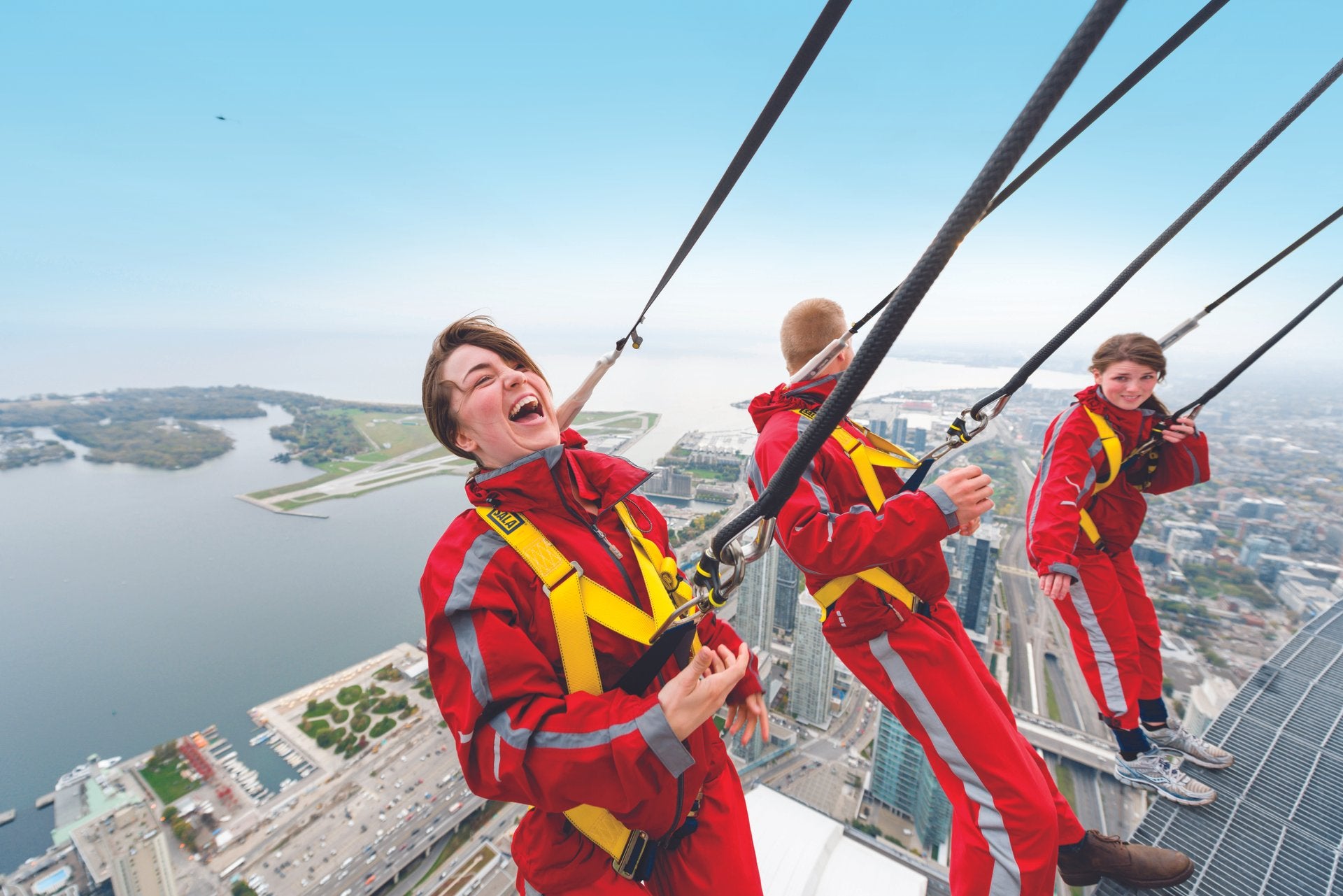 Experience the dizzying heights from the top of one of the world’s tallest freestanding structures on an Edge Walk at the CN Tower