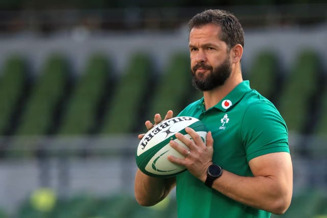 Andy Farrell’s side will return to action at Aviva Stadium having climbed to the top of the world rankings (Donall Farmer/PA)