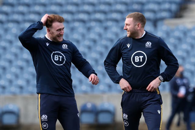 Stuart Hogg and Finn Russell have both been left disappointed (Jane Barlow/PA)