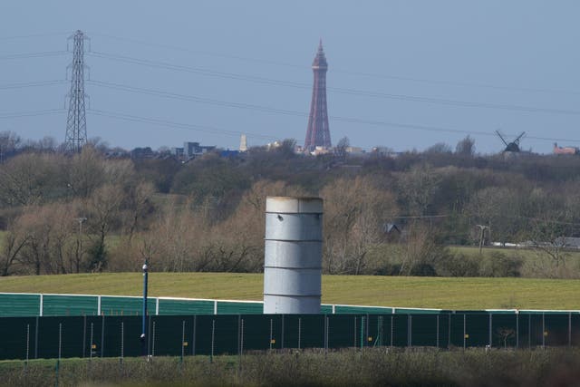 The Cuadrilla fracking site at Preston New Road near Blackpool, Lancashire (PA)