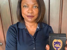 Former police officer and Senate candidate Val Demings teases Herschel Walker with her badge: ‘This one’s real’