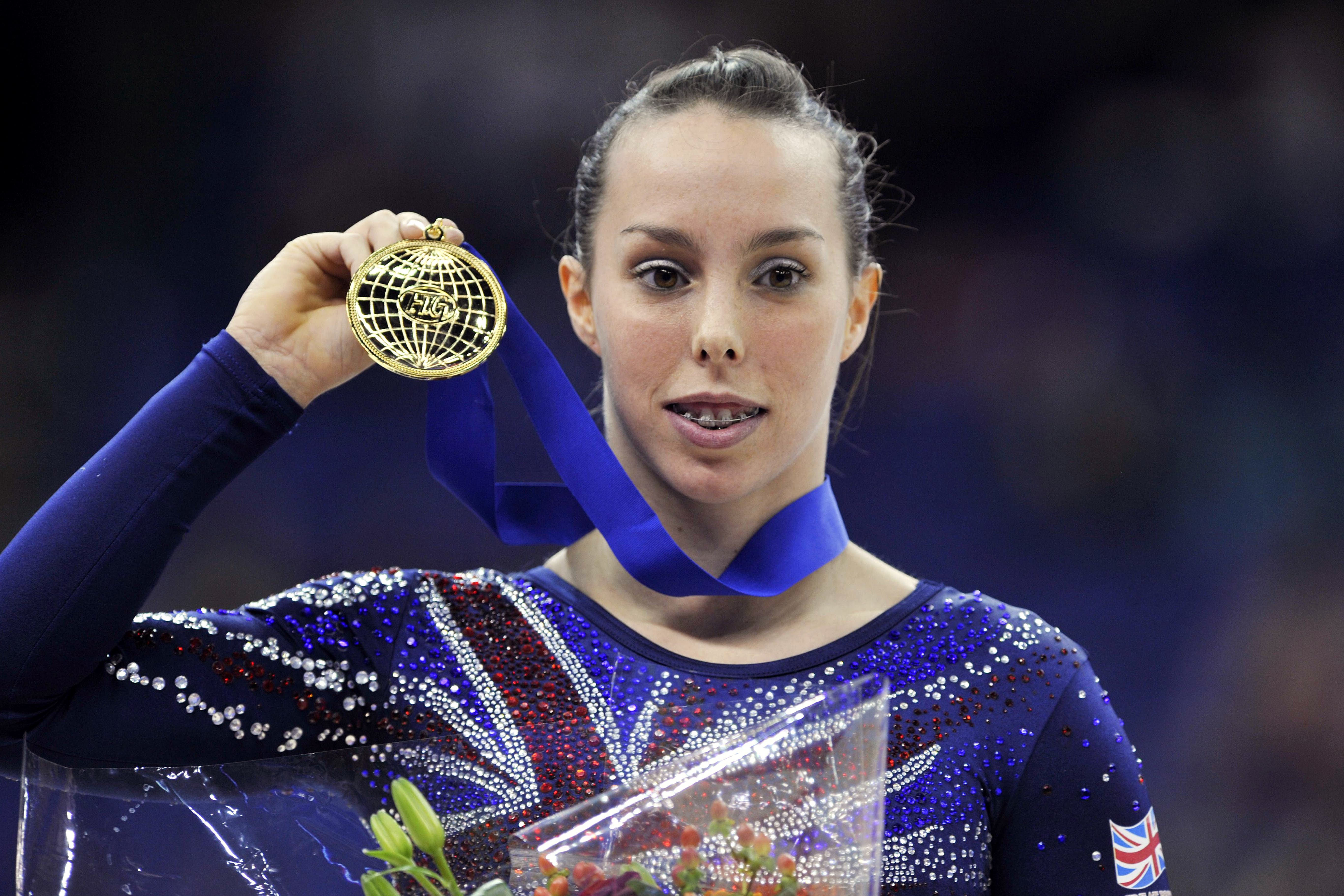 Beth Tweddle also struck gold for Great Britain on the floor at the 2009 Gymnastics World Championships in London (Nick Ansell/PA)